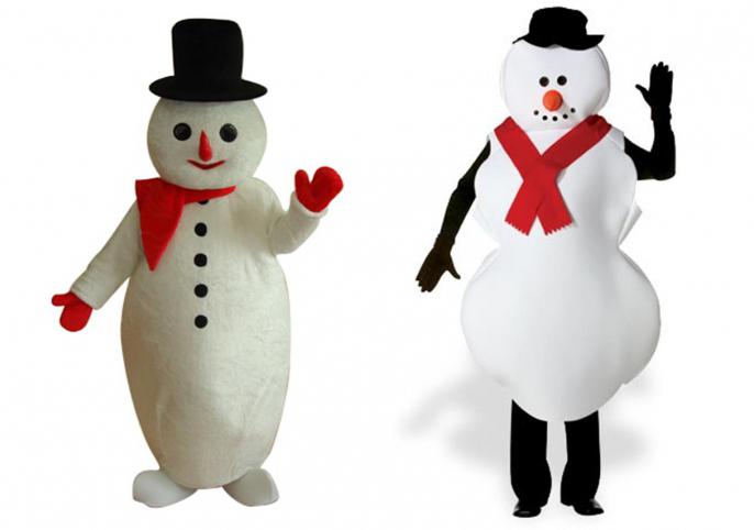kako šivati ​​snjegovića kostim