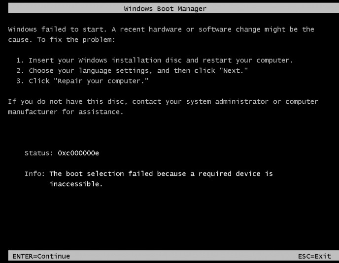 Obnovení systému pomocí systému BIOS