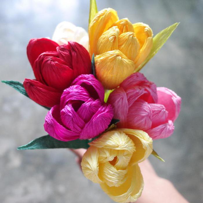 majstorski razred tulipana od valovitog papira