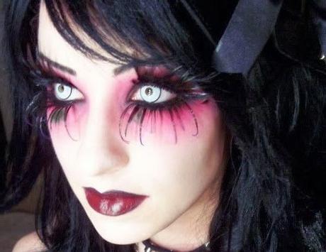 strašidelný make-up pro halloween