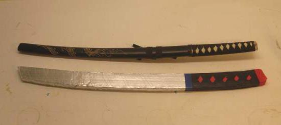 jak vyrobit japonský katana meč