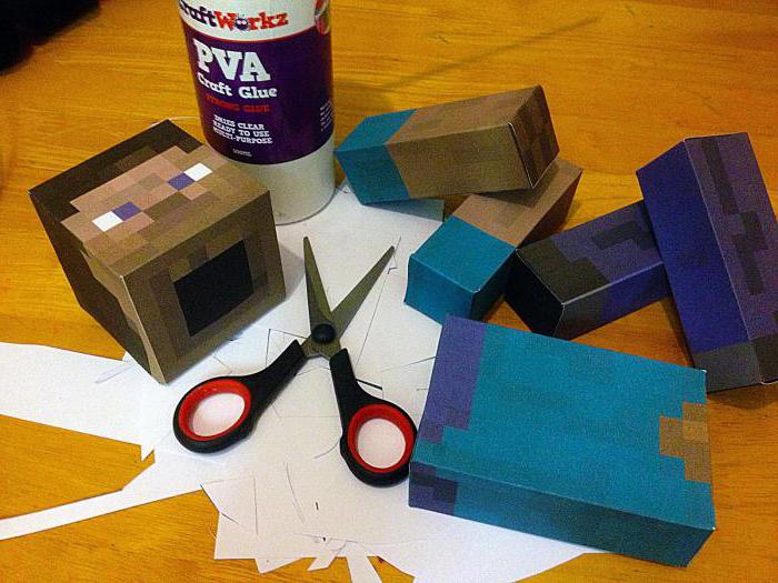 jak zrobić papier steve z Minecrafta