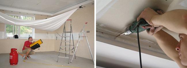 Instalace stropních stropů