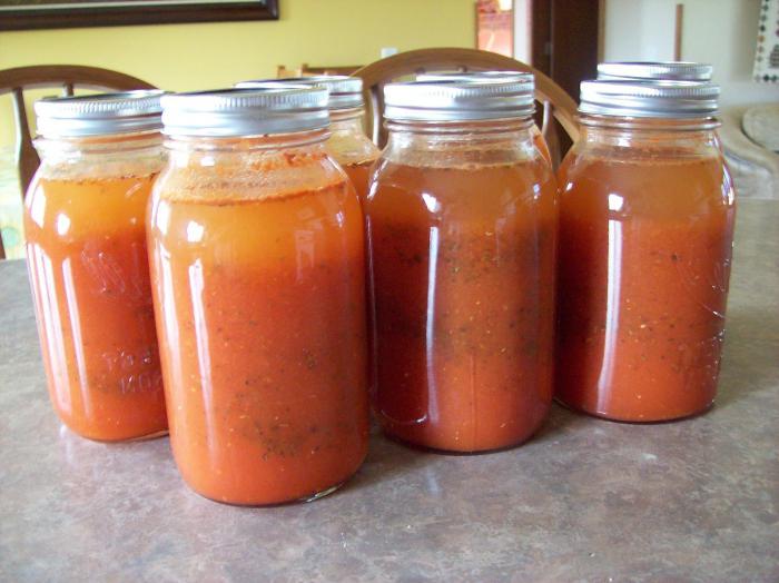 przepis na sok z pomidorów na zimę