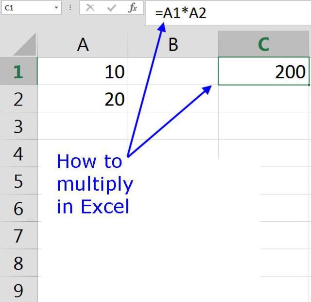 Come moltiplicare in Excel numero per numero