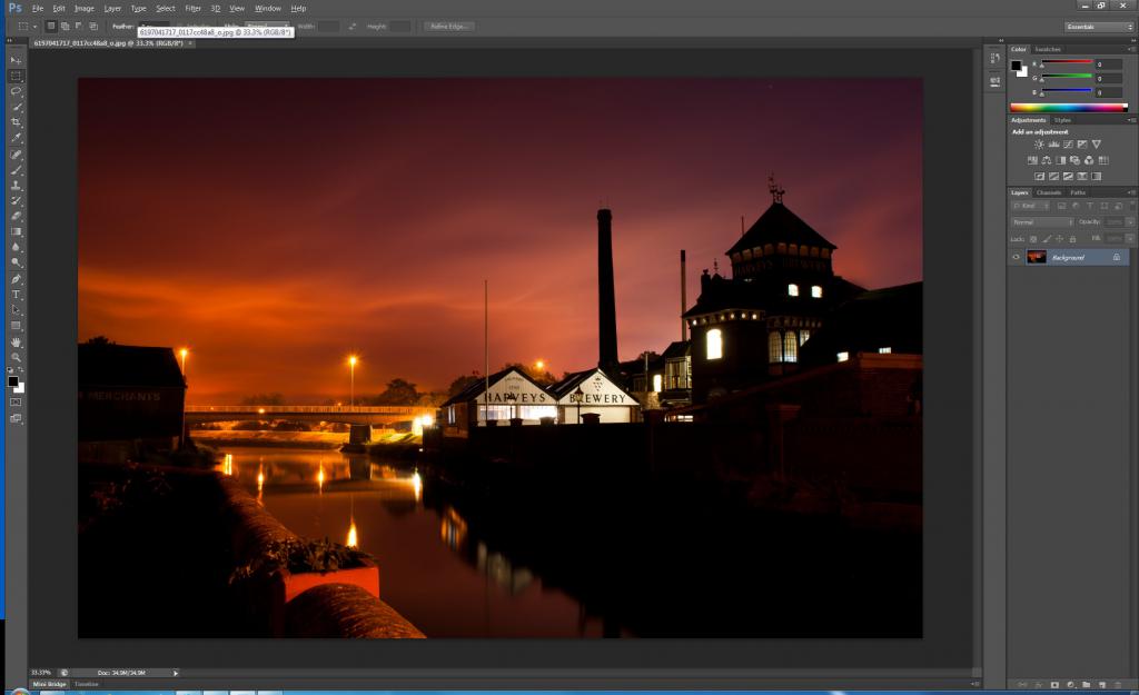 Interfaccia di Adobe Photoshop
