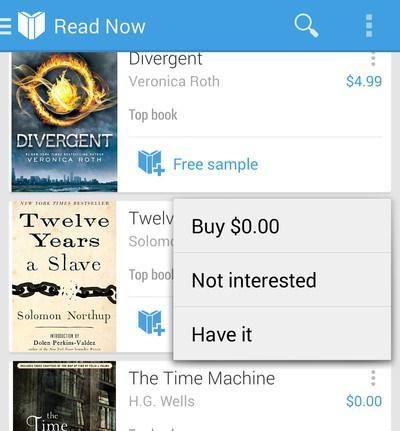 programma per libri su Android