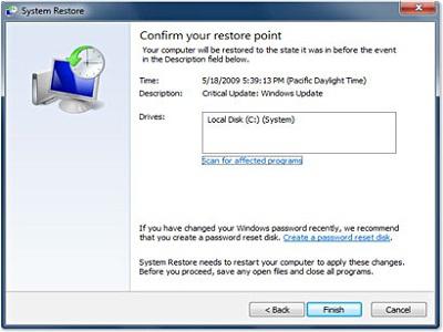 Как да се възстанови Windows 7 система?