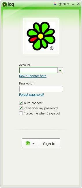 kako se registrirati v ICQ na računalniku