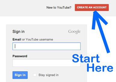 kako se registrirati u youtube