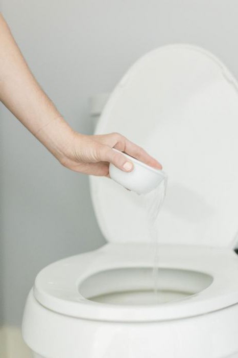 какво да почистите тоалетната от варовик