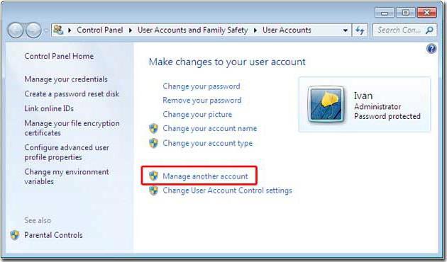 как да преименувате потребителска папка в Windows 7 с ключалка