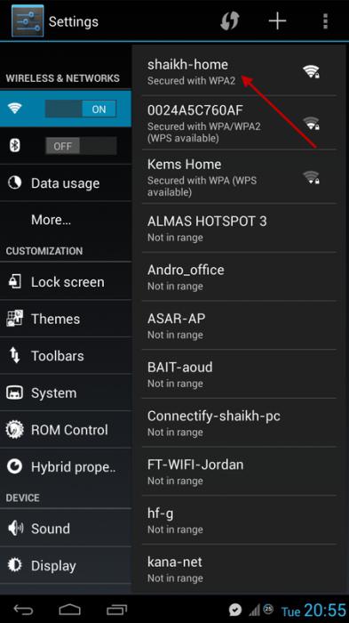 Skonfiguruj internet na tablecie z Androidem