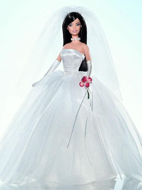 как да шият сватбена рокля за кукли