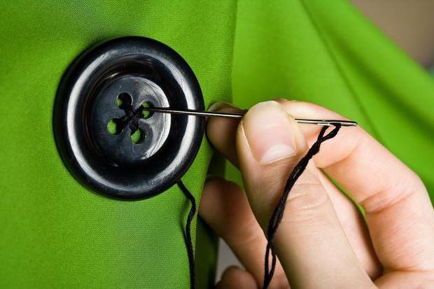 как да шият един бутон