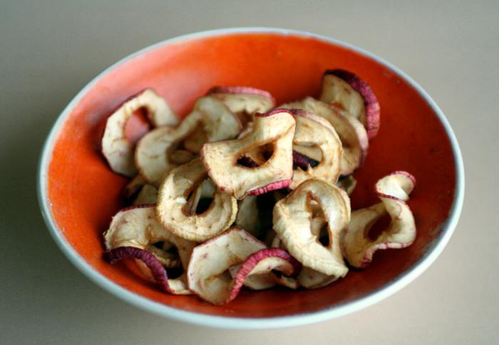 foto di mele essiccate