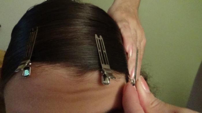 kako izravnati lase brez ravnila