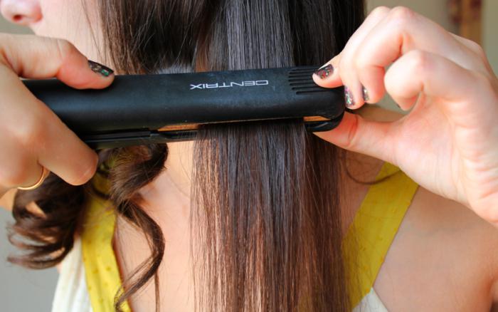 kako izravnati likanje las brez poškodb