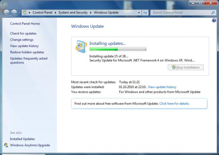 come aggiornare Windows 7 professionale
