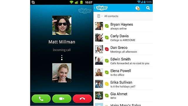 komunikaci přes Skype