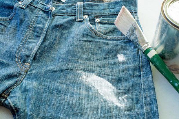 как да се измие боята от дънки