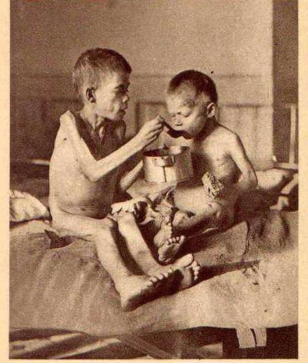 carestia nella foto della regione del Volga del 1921