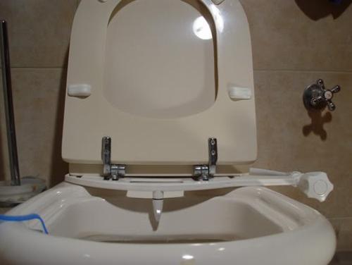 instalacja higienicznego prysznica w toalecie