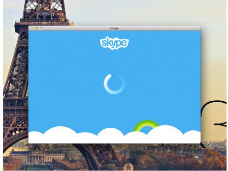 въведете skype