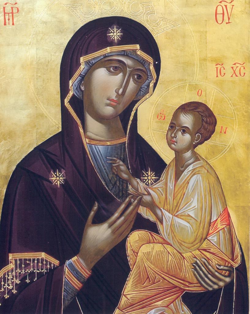 Byzantský obraz ve stylu obrazu