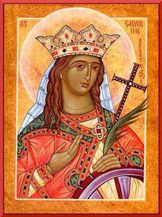 Икона на Катерина Великият мъченик в това, което помага