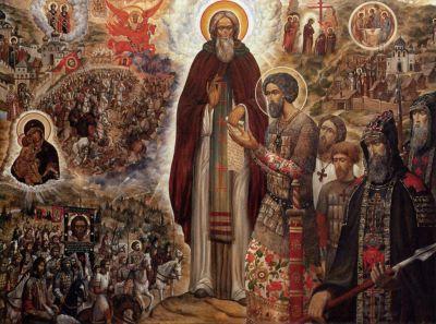 Icona della preghiera di San Sergio di Radonezh