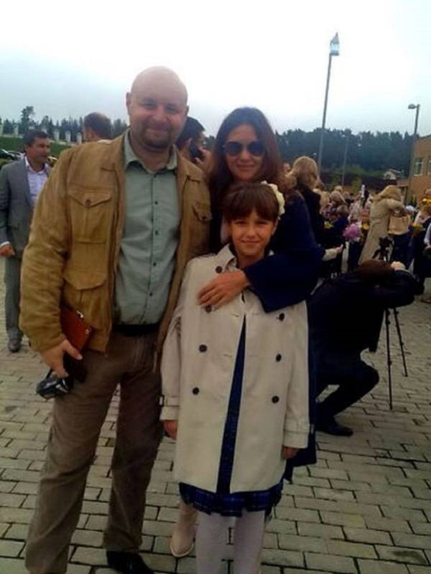 Ilya Khoroshilov s Klimovo in njihovo hčerko Lizo