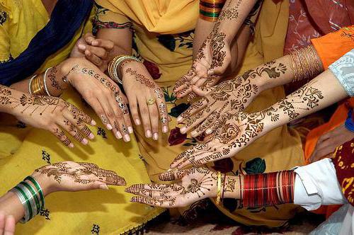 Indické vzory na ruce