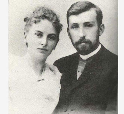 Inessa con il marito Alexander Armand