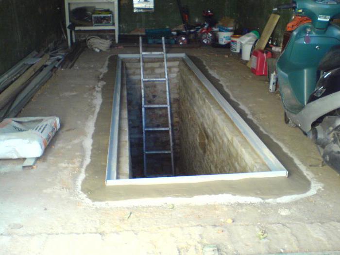 инспекция яма в гаража със собствените си ръце от дъските