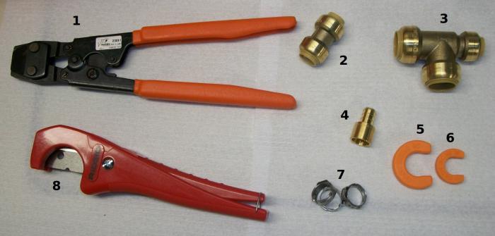 nástroj pro instalaci kovových trubek