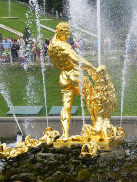 zgodovina fontanov v Peterhofu