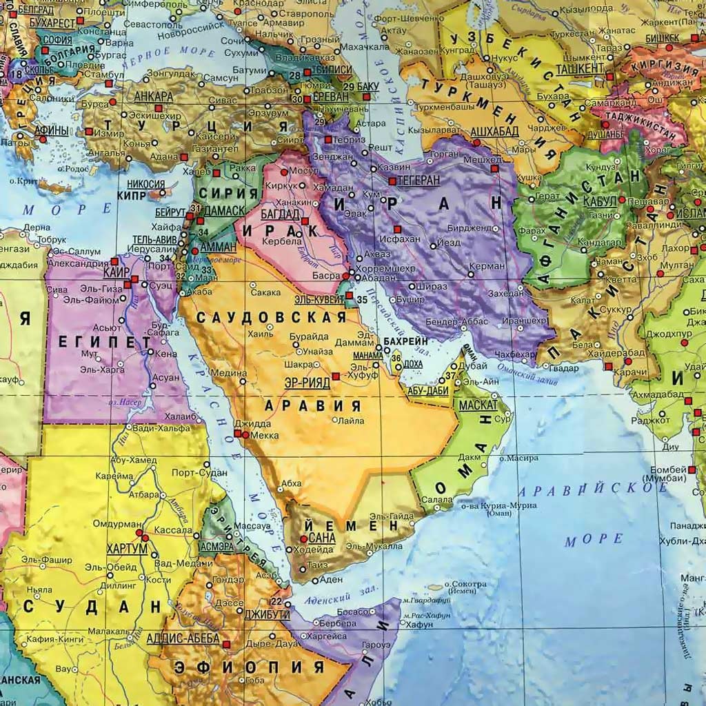 stan irański na mapie