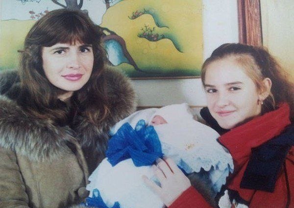 Irina Agibalova s ​​sinom Olegom