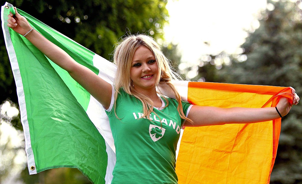 Giovane ragazza irlandese