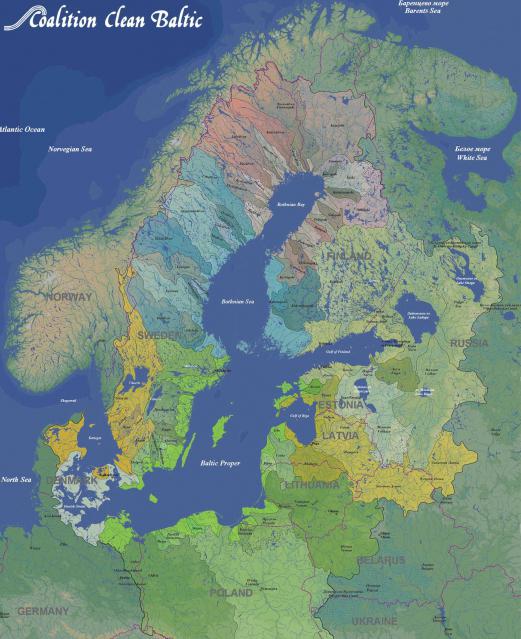 Baltské moře na mapě
