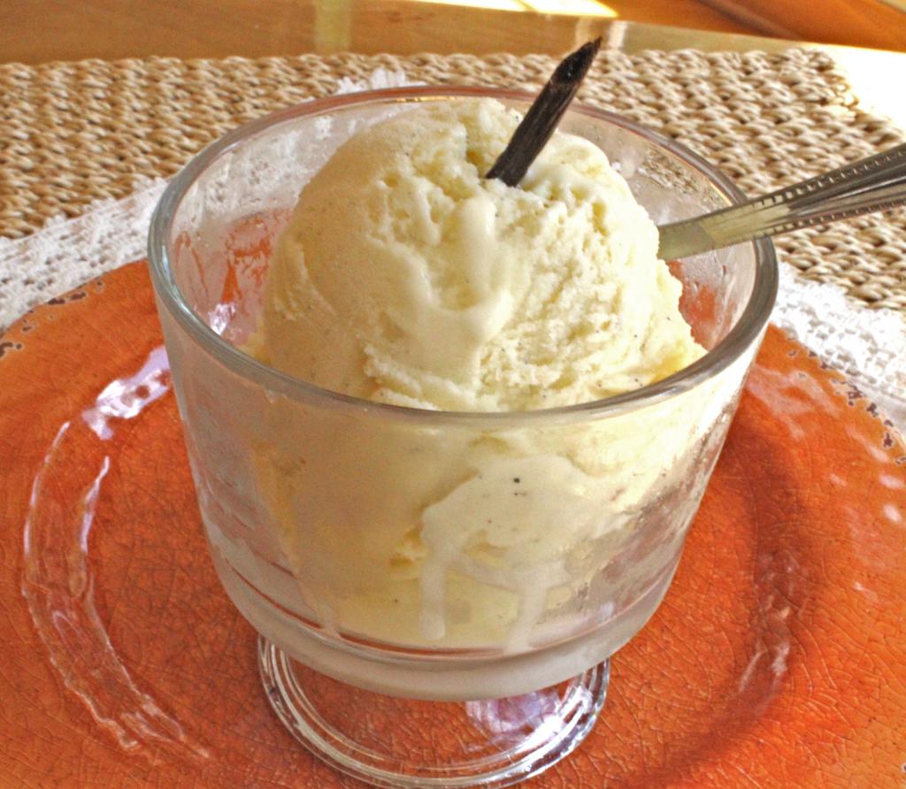 Italská zmrzlina z gelato.