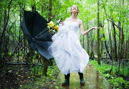 киша на дан вјенчања ће потрајати