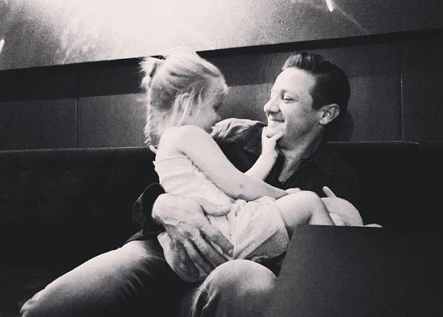 Jeremy con la figlia Ava