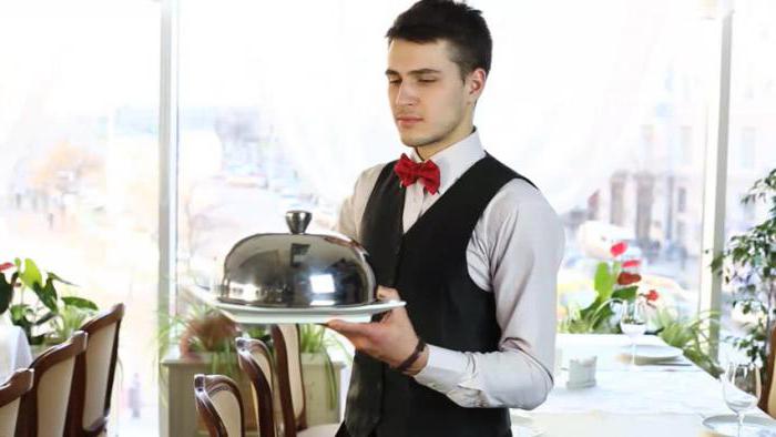 Popis práce restaurace číšníka