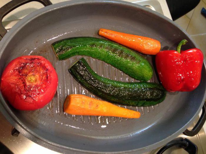 verdure grigliate in una padella ricetta