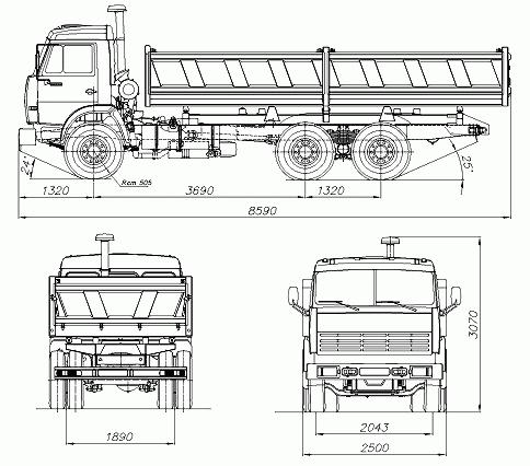 Kamaz nákladní automobil 5511