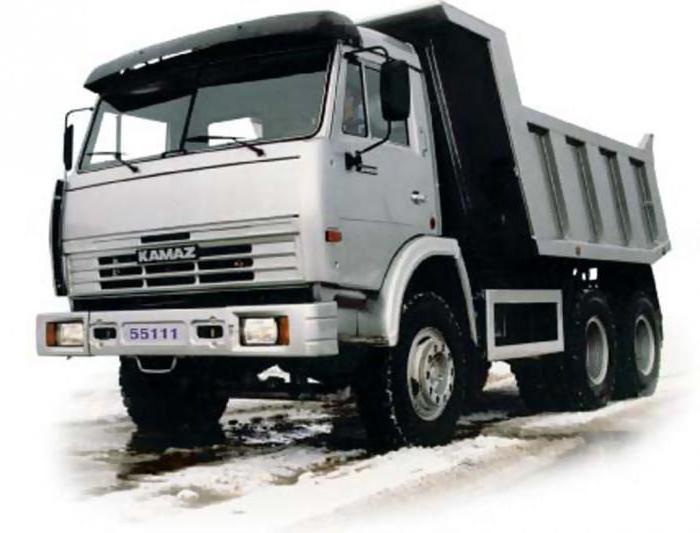 technické charakteristiky vozu KAMAZ 55111