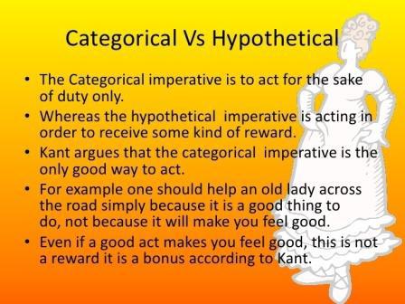 Kategorički i hipotetički imperativ Kanta