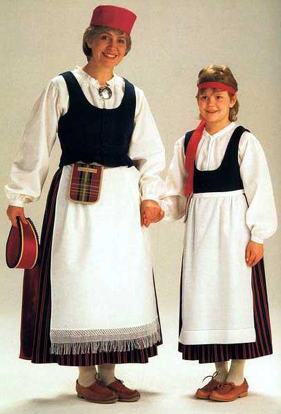 národní kostýmy národů Karelia
